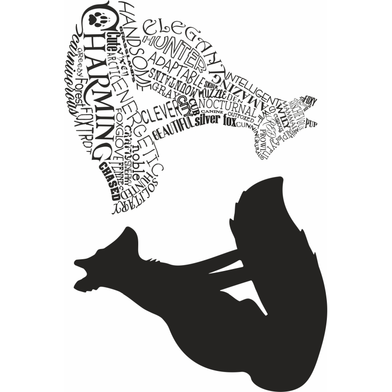 Sweet Dixie Typography Fox Woodland Creatures Collection