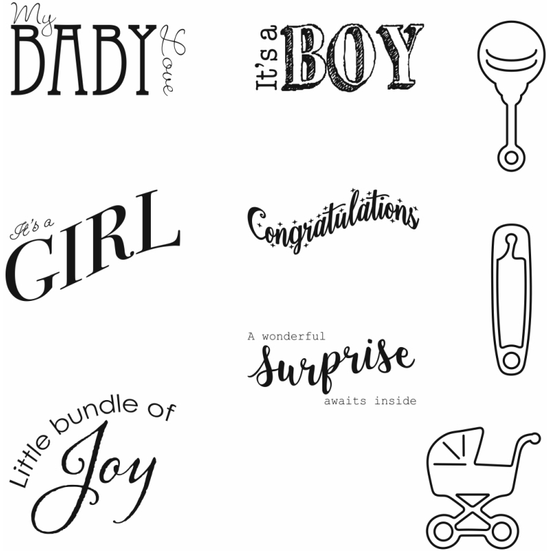 Sweet Dixie Baby Love - Designed & sized for Mini Dies SDD393 to SDD416