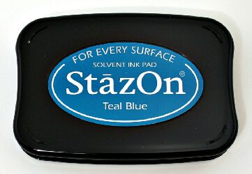 StazOn Teal Blue Ink Pad