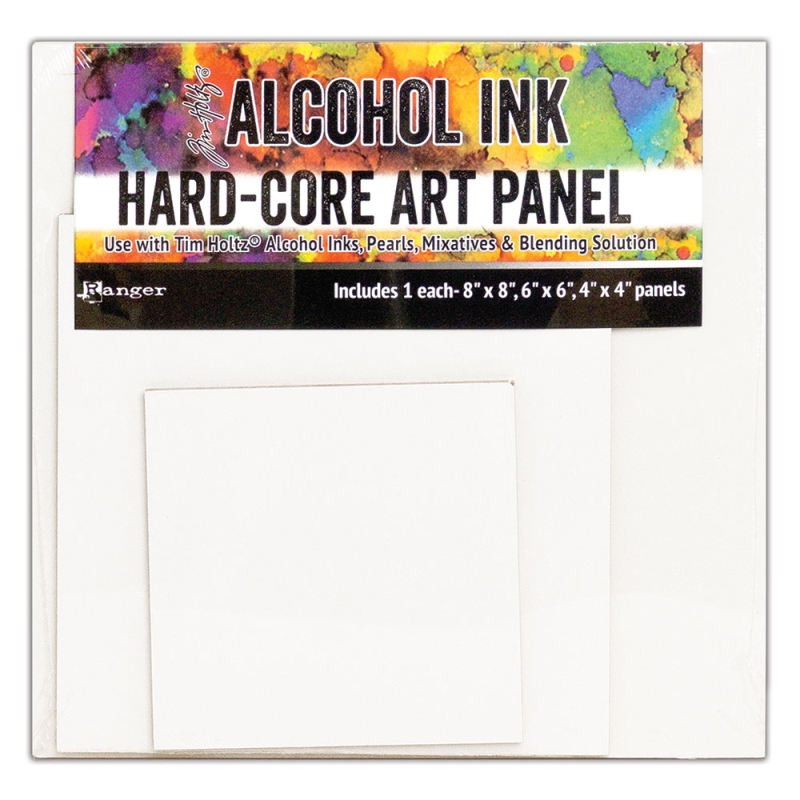 Tim Holtz - Distress - Hard Core Art Panels - Square (3 Pack )