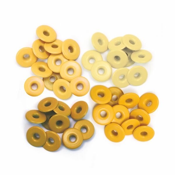 We R Memory Keepers 1/2" Wide Eyelets - Yellow (x32)