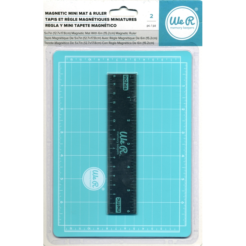 We R Memory Keepers Crafters Mini Magnetic Mat & Ruler (Sold in Singles)