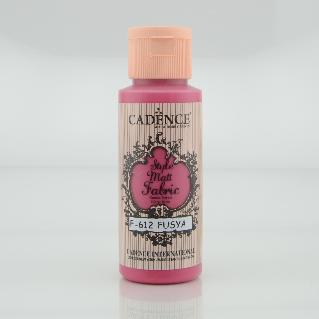Cadence Style Matt Fabric Paint - Fuchsia (59ml) 
