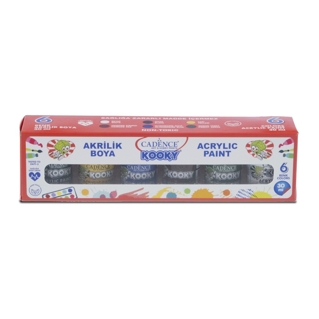 Cadence Kooky Acrylic Paint Set ( 6 Pieces )