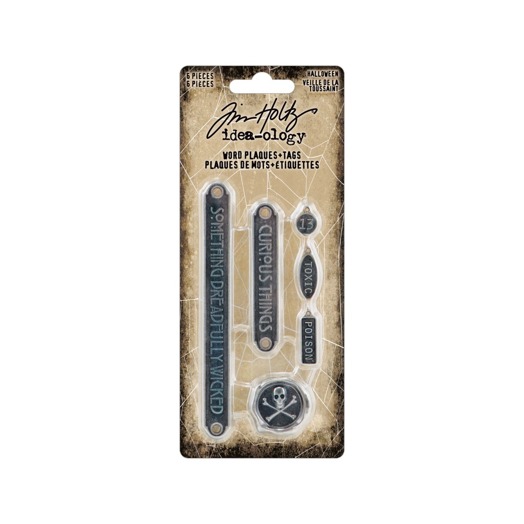 Tim Holtz Idea-ology - Word Plaques+Tags (Halloween)