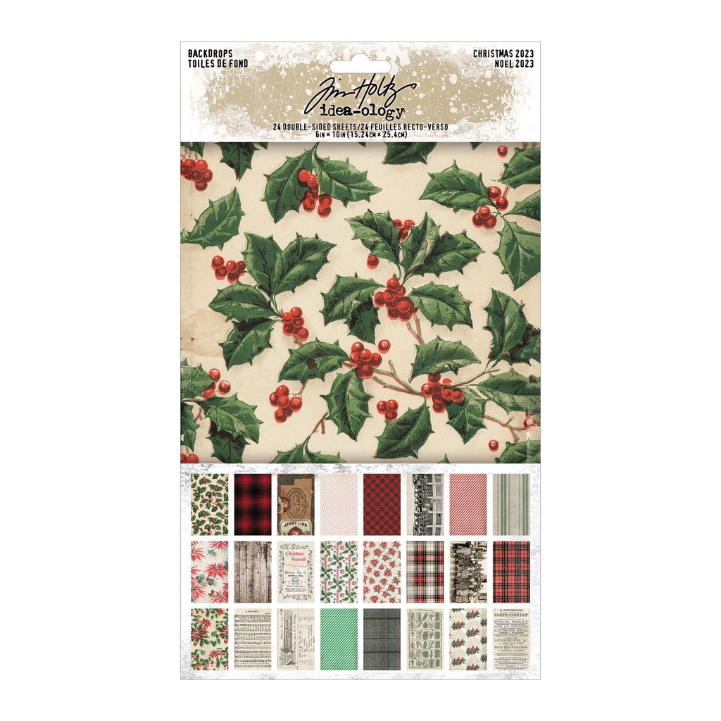 Tim Holtz Idea-ology - Backdrops (Christmas)