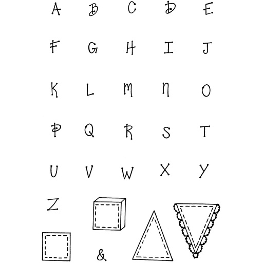 Sweet Dixie Baby Alphabet stamp set               