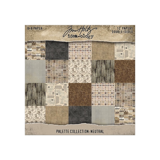 Tim Holtz Idea-ology - Palette Collection: Neutral (8"x8")