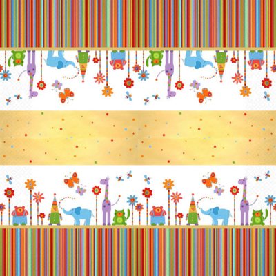 Circus Napkins pack 2033x33cm