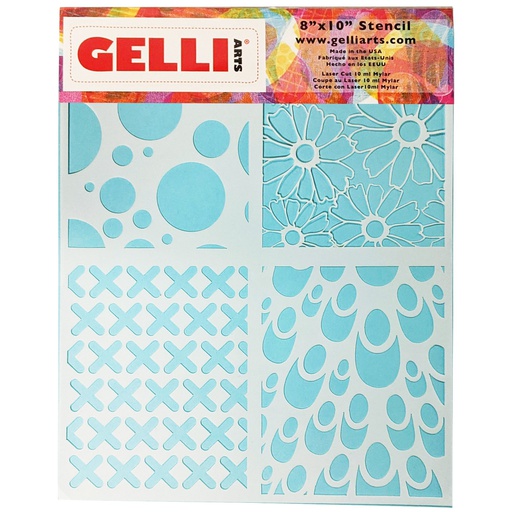 Gelli Arts® Multi Stencil (8"x10" plate)