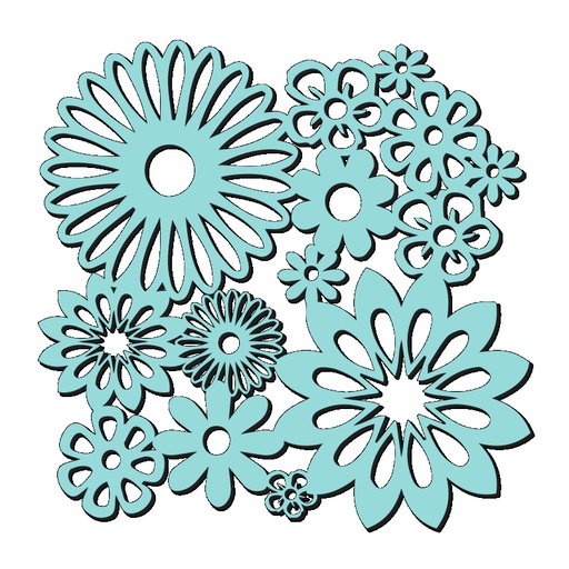 Sweet Dixie Spring Blooms Stencil