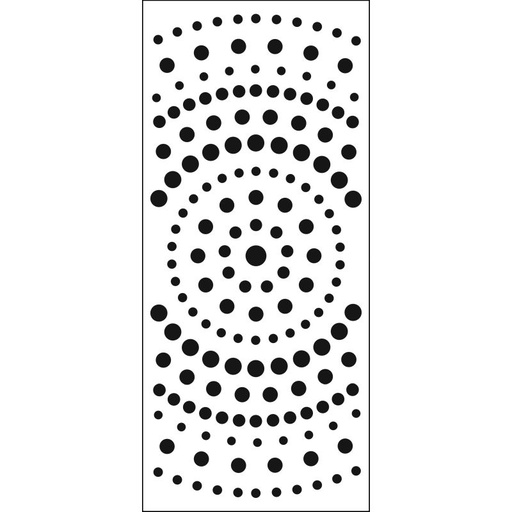 Slimline Stencil Concentric Circles