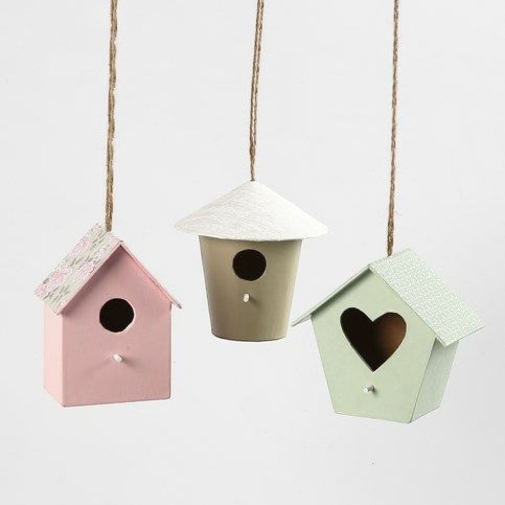 Creativ - Paper Mache Mini Bird Houses  - Assorted Designs (60pcs)