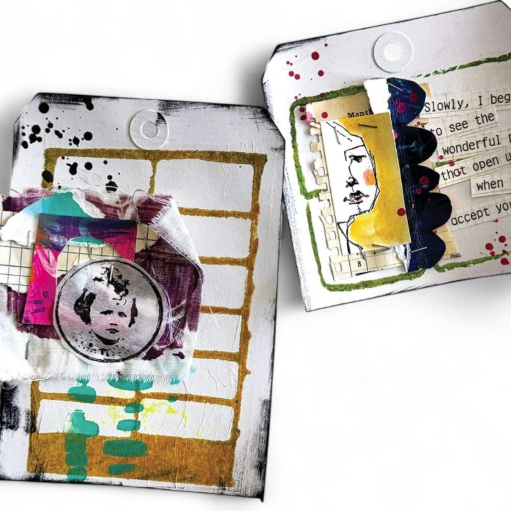 Dina Wakley Media - Grid It stamp set