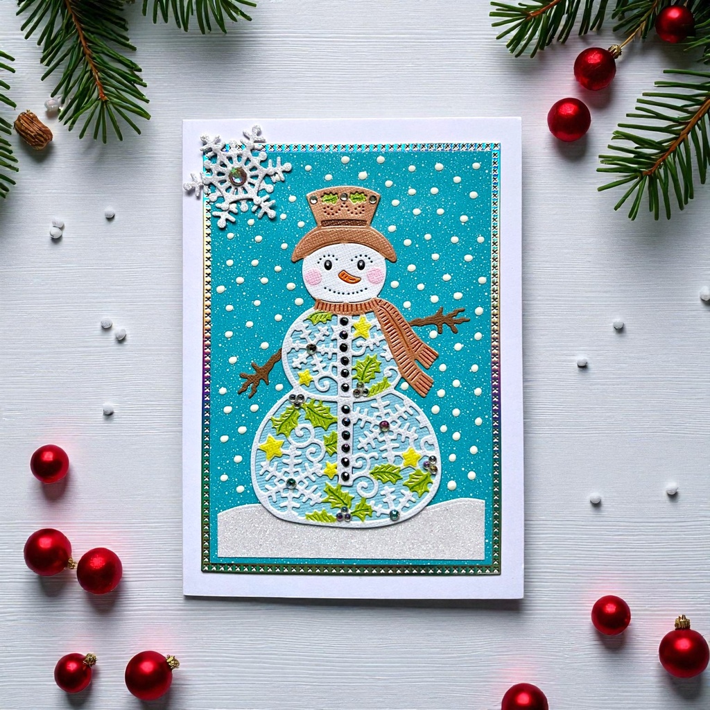 Sweet Dixie Filigree Snowman die set