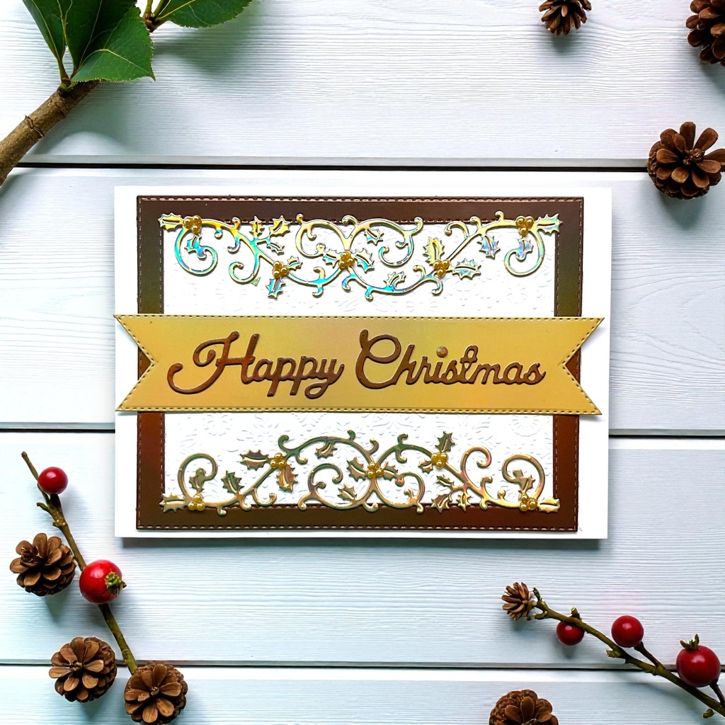 Sweet Dixie Holly & Swirl Embellishment die set