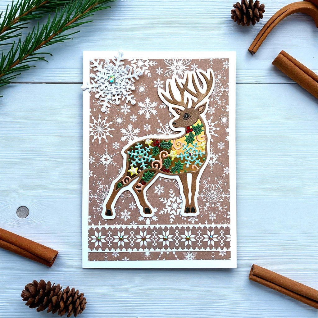 Sweet Dixie Filigree Reindeer die set