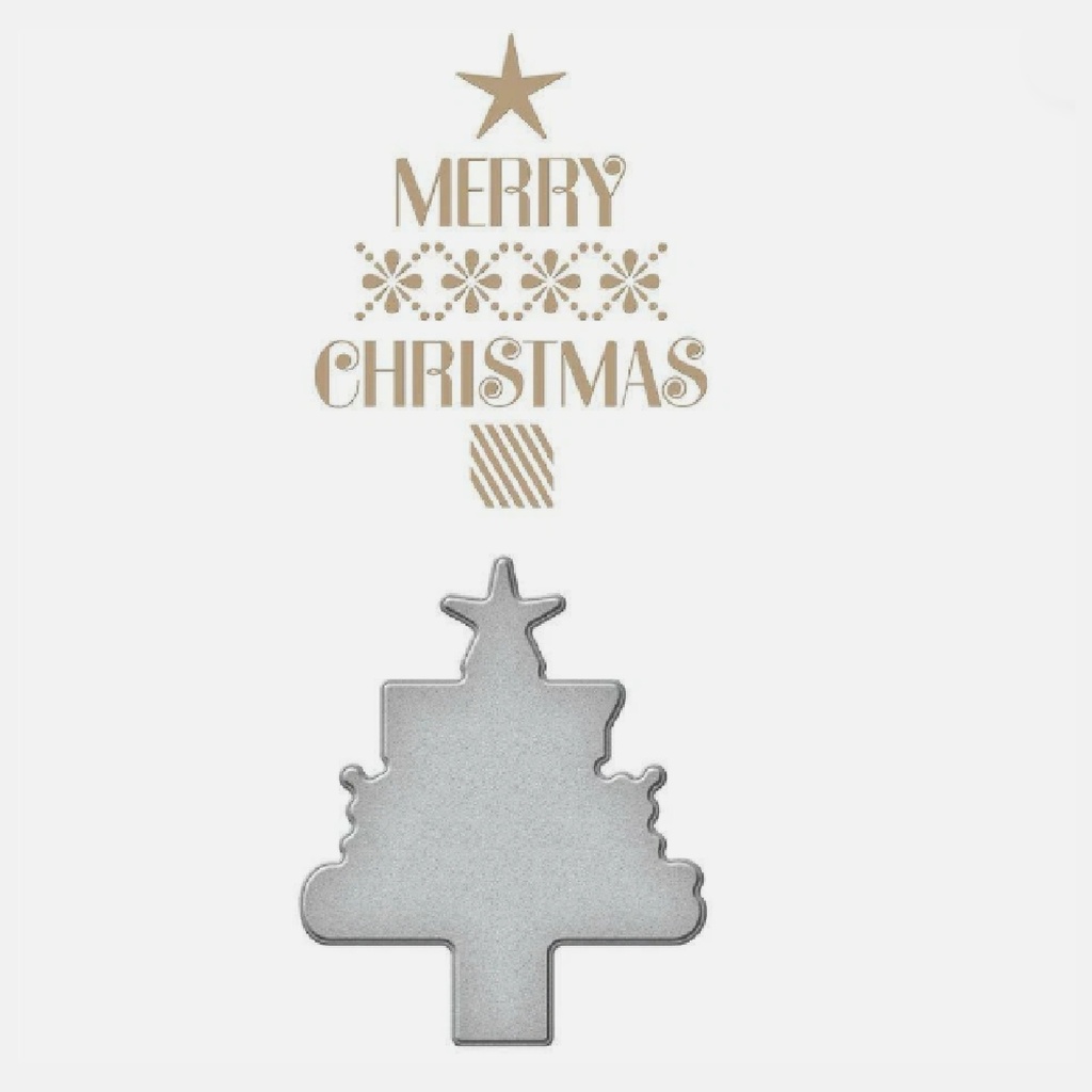 Spellbinders - Merry Christmas Holiday Glimmer Plate