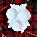 Sweetie 3pot Condiments Serving Tray (Carton of 6)