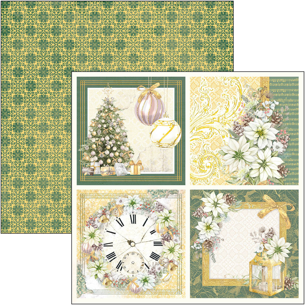 Ciao Bella Paper - Sparkling Christmas Patterns Pad (12x12)