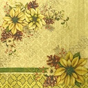 Ciao Bella Paper - Sparkling Christmas Deluxe Gold Paper (6"x6")