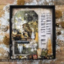 Tim Holtz Mixed-Media Stamps & Stencil Set - Snarky Cat Christmas