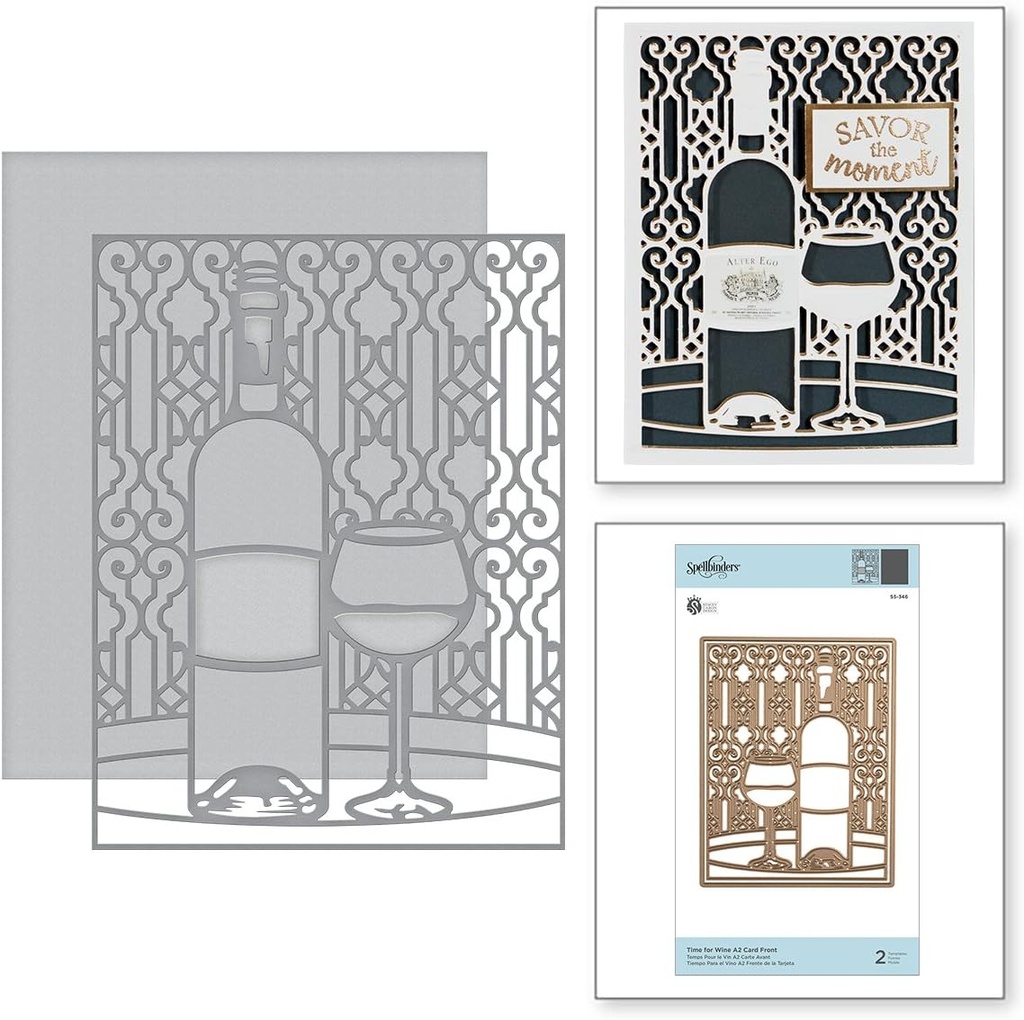 Spellbinders Card Creator - A2 Time for Wine