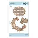 Floral Oval Etched Die