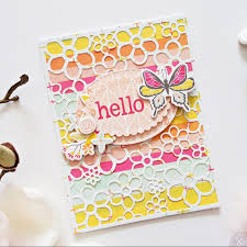 Spellbinders Card Creator - A2 Flower Background 