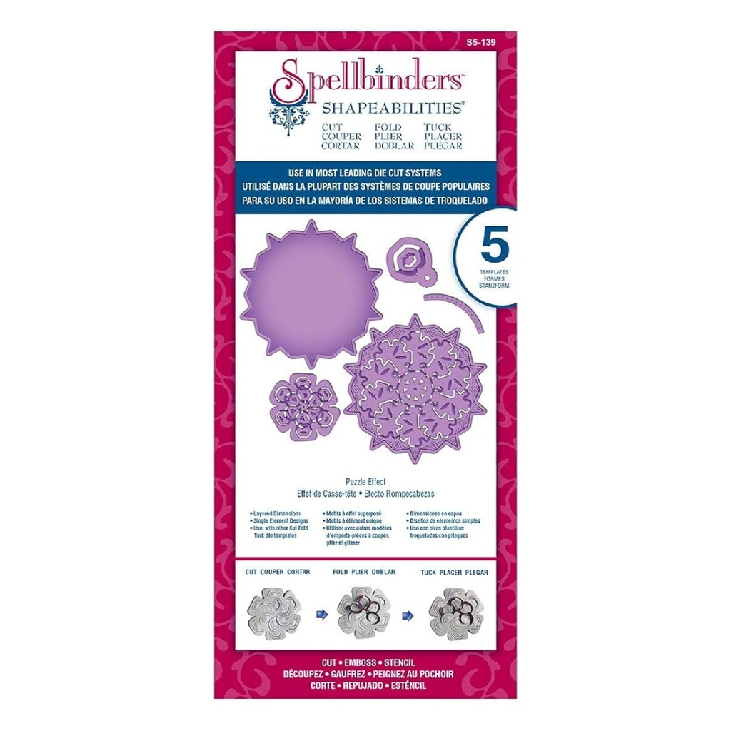 Spellbinders Shapeabilitie - Puzzle Effect Cut, Fold & Tuck