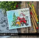 Tim Holtz - Stampers Anonymous Cling Stamps - Santa Visit