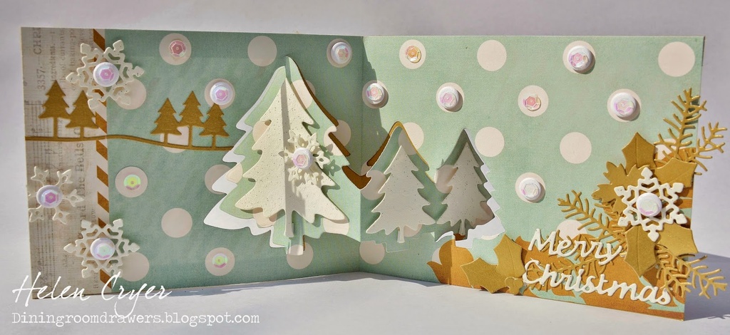Elizabeth Craft Designs – Evergreen Pivot Card Die Set - POP IT UPS