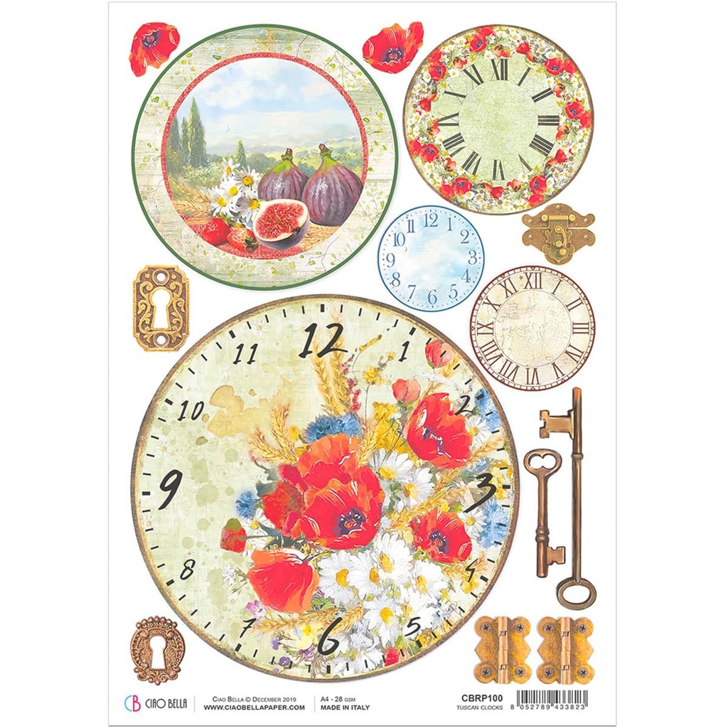 Ciao Bella Paper Tuscan Sun Rice Paper Selection (5 designs)