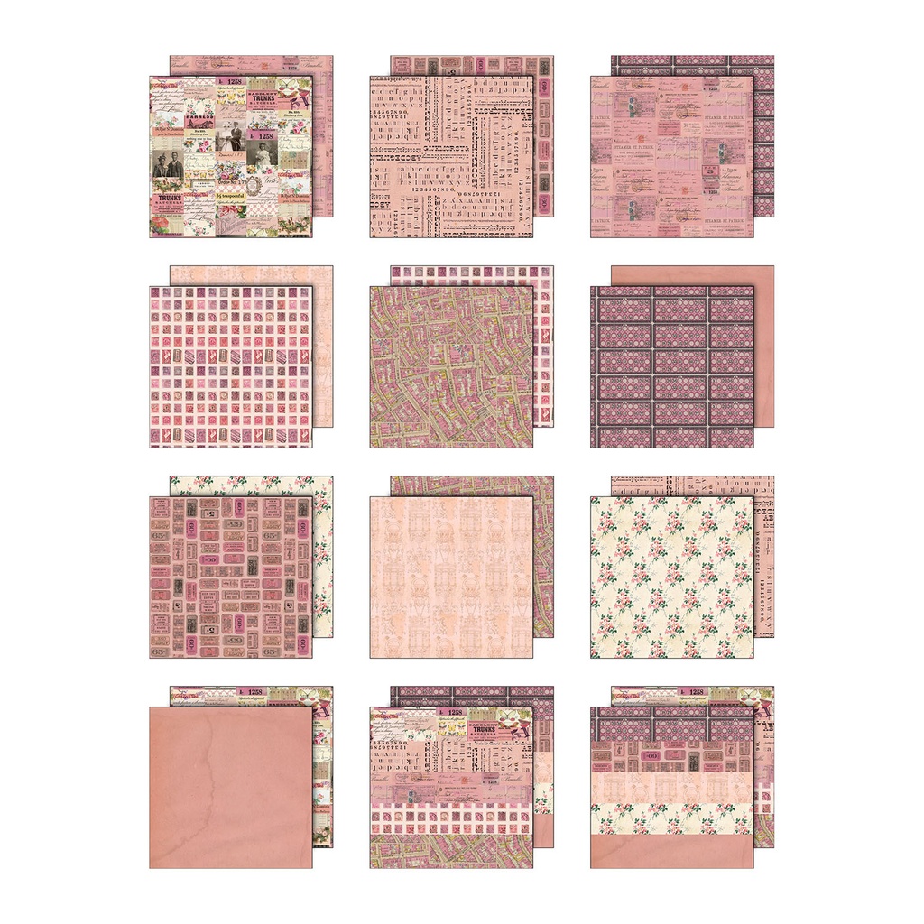 Tim Holtz Idea-ology Palette Collection: Pink 12 x 12