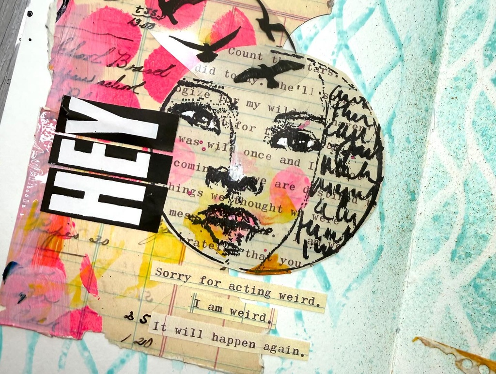 Dina Wakley MEdia Rubber Stamps - Let It Fly 