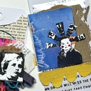 Dina Wakley MEdia Acrylic Paints - Sapphire (1oz)