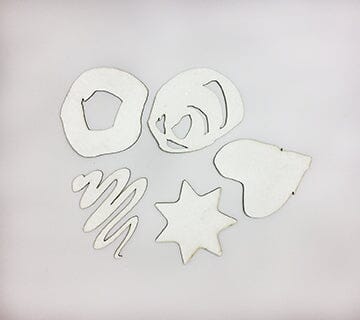 Dina Wakley MEdia Chipboard Shapes - Basics 