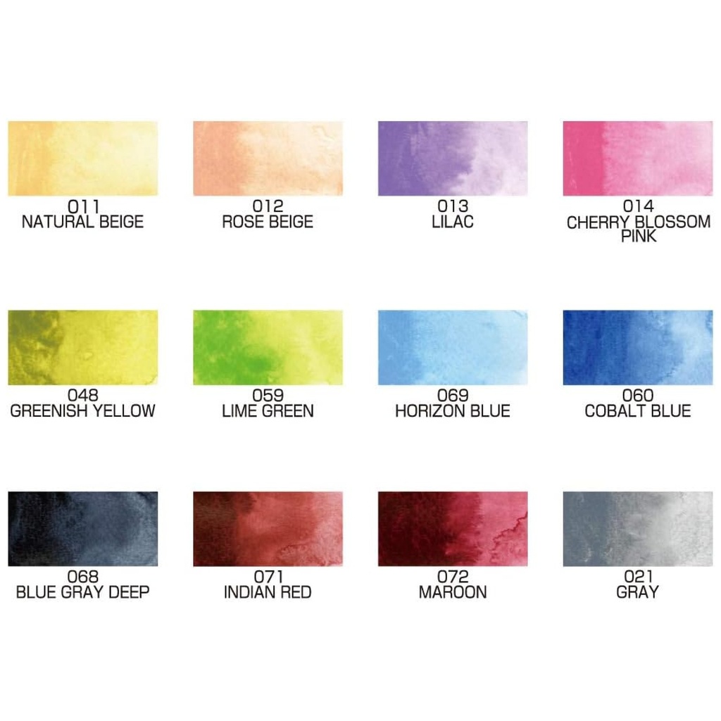 Kuretake Gansai Tambi 12 Colour - Set 2