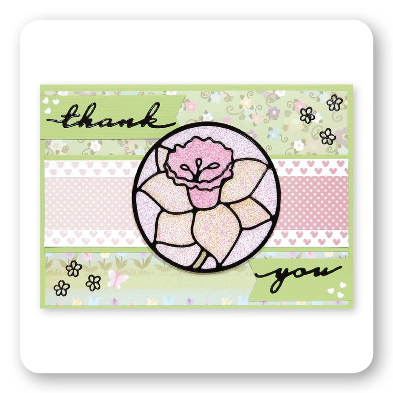 Stick 'n' Color Peel Off Set - Flower Circle Frame (3 sheets)