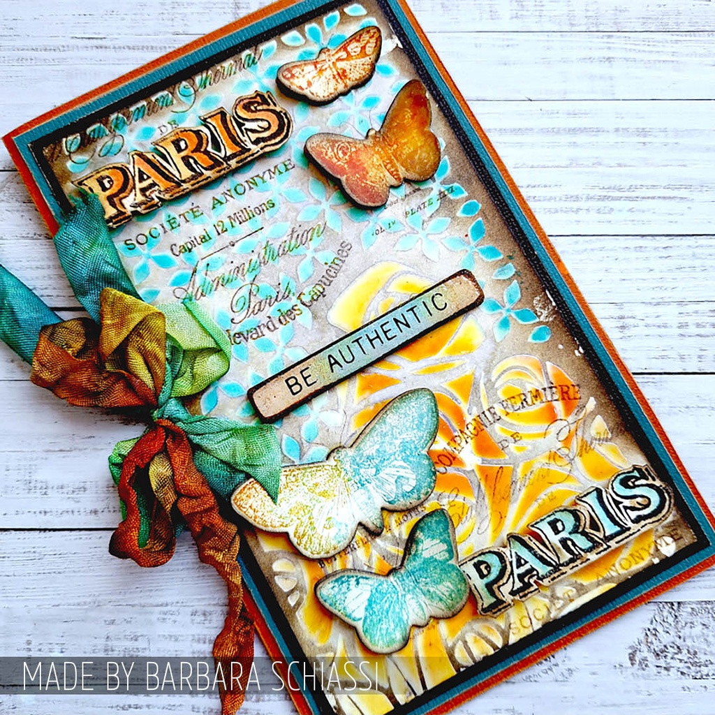 Tim Holtz Mixed-Media Stamps & Stencil Set #20 - Papillon