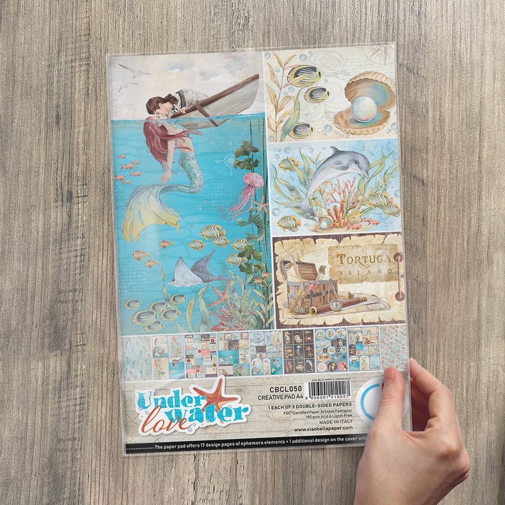 Underwater Love Creative Pad A4 9/Pkg