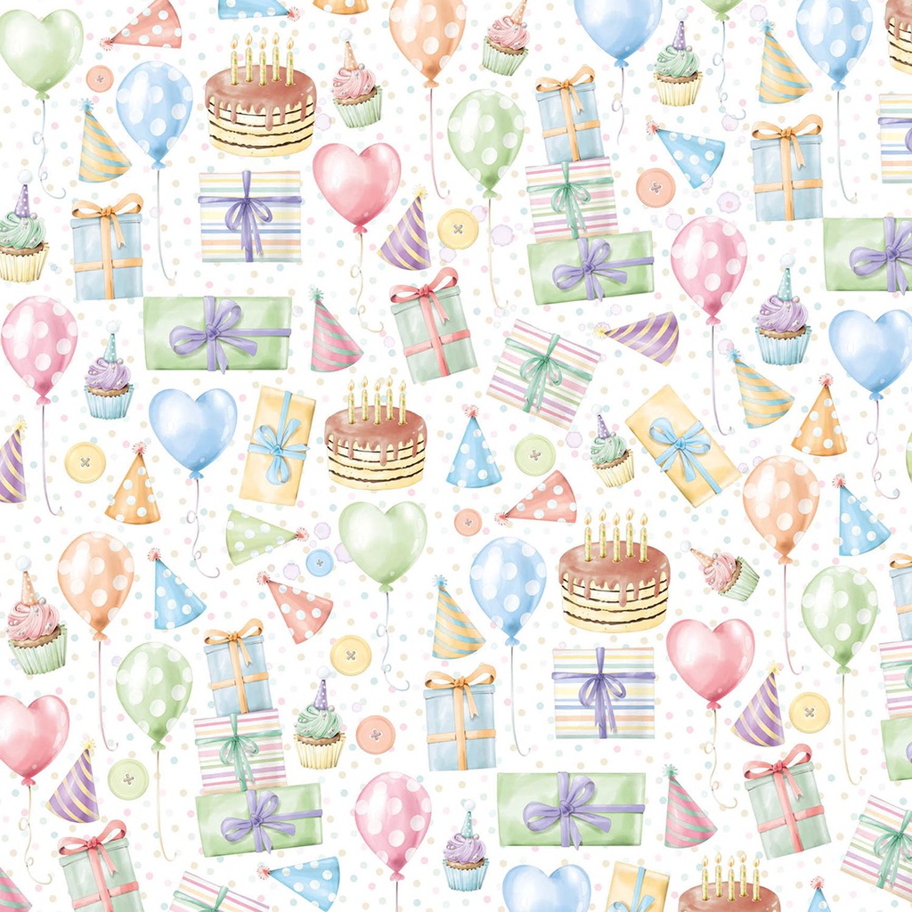 Ciao BellaMy Tiny World  12" x 12" Patterns Pad  