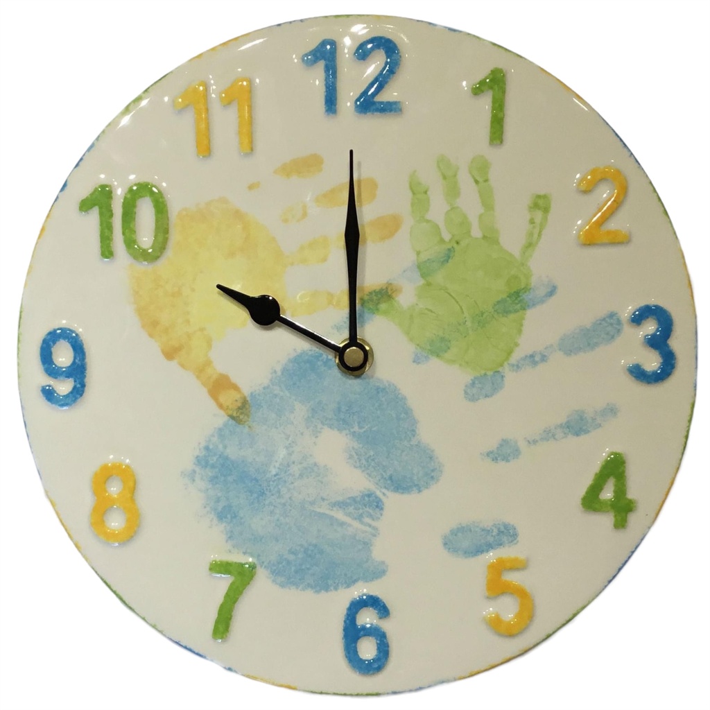 Clock Face 10mm hole, embossed numbers (carton of 6)