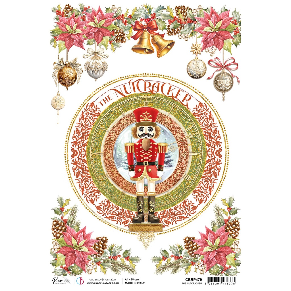 Ciao Bella Paper - The Nutcracker - A4 Rice Paper (Single Sheet)