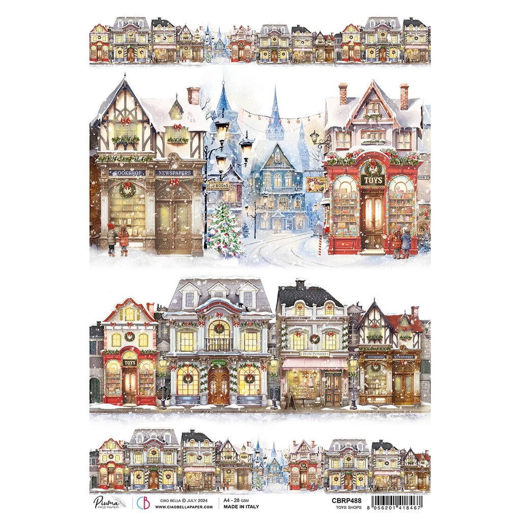 Ciao Bella Paper - Toys Shops A4 Rice Paper (Single Sheet)