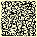 Personal Impressions Loops & Swirls 6"x6" Mylar Stencil