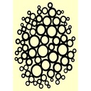 Personal Impressions Circles 5"x7" Mylar Stencil 