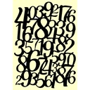 Personal Impressions Numbers 5"x7" Mylar Stencil