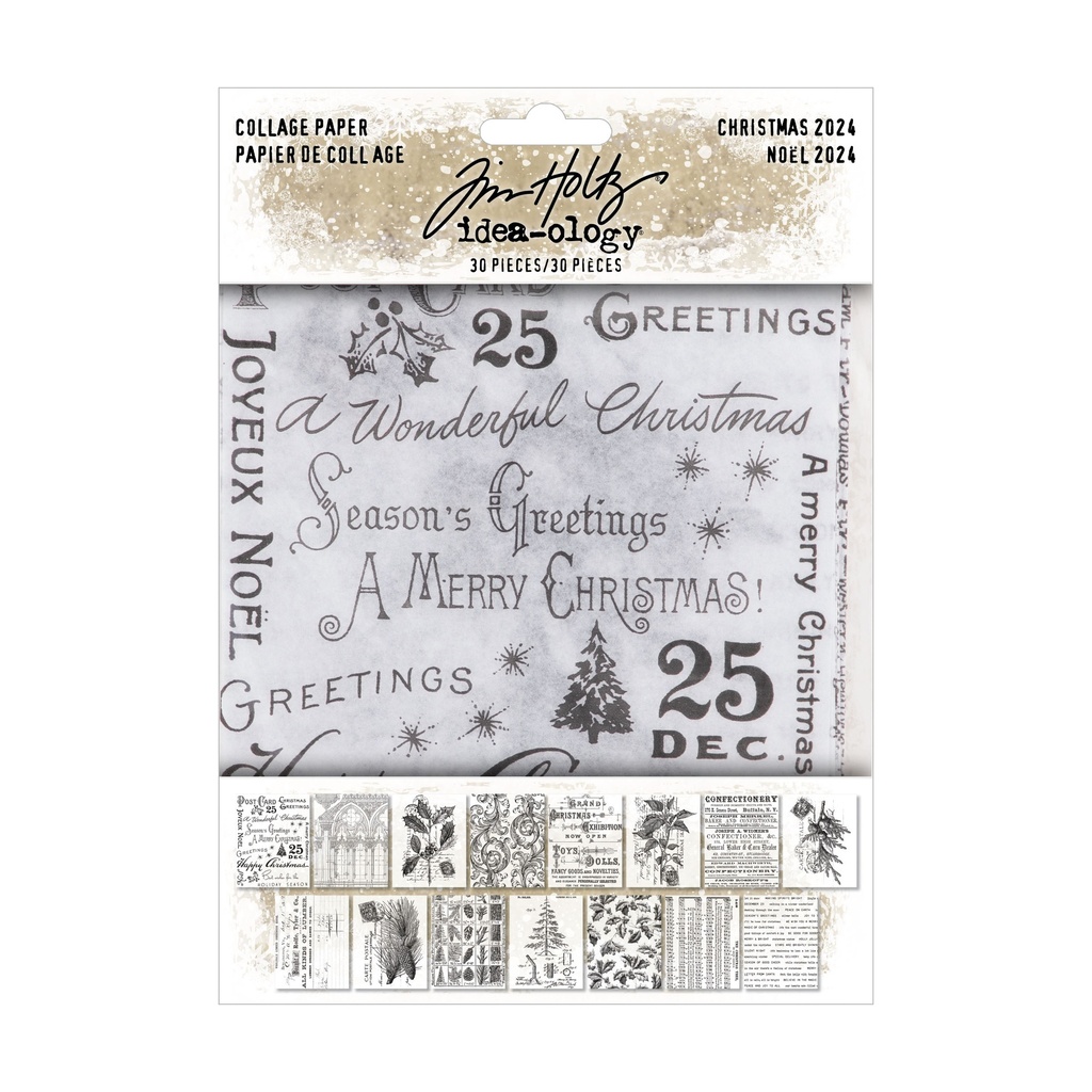Tim Holtz Idea-ology - Collage Paper (Christmas)
