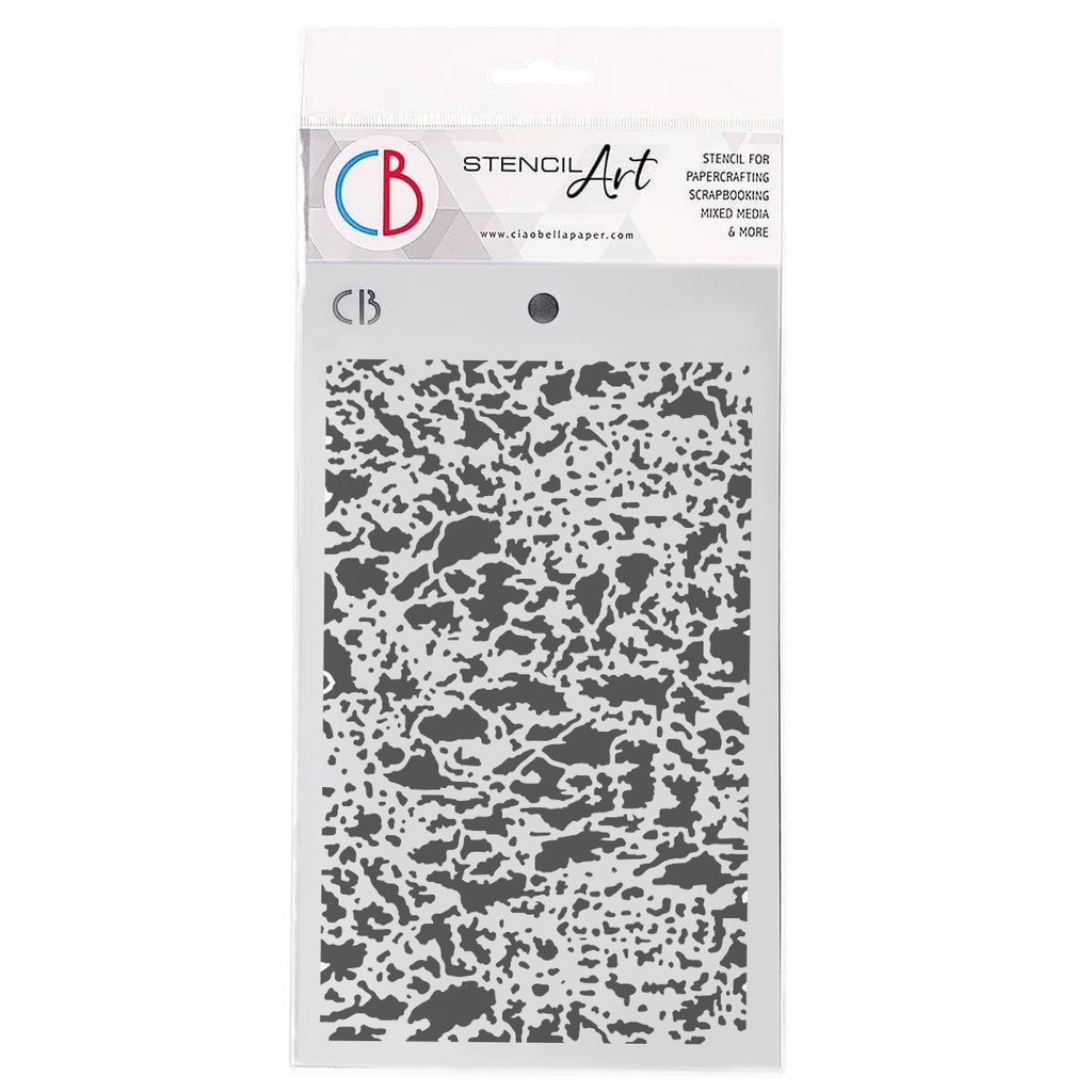 Ciao Bella Paper - Oxidized Surface 5"x8" Stencil